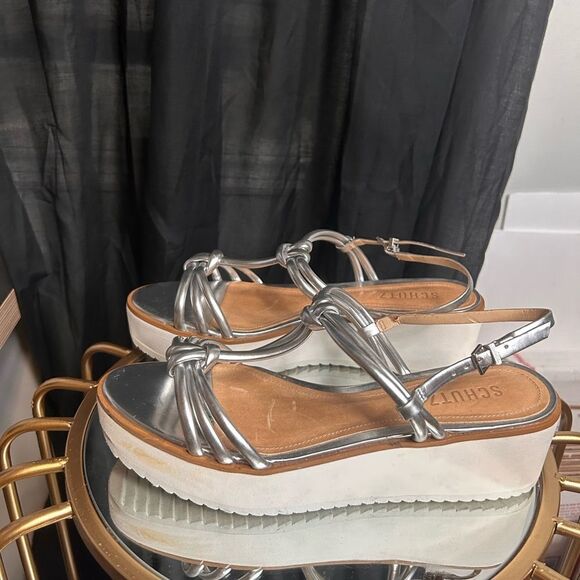 Schutz Platform Sandals - Picture 1 of 7